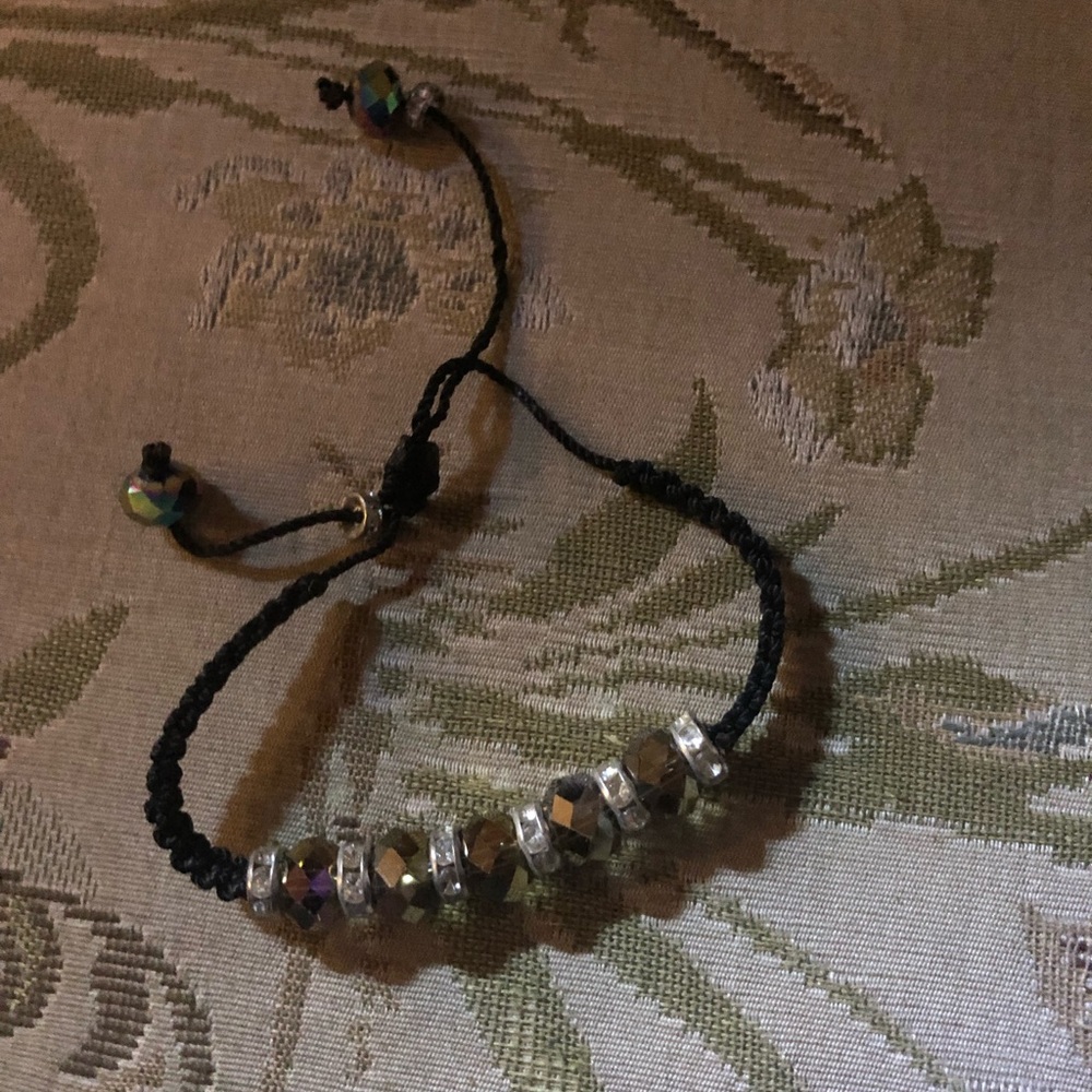 Austrian Crystal Macrame Bracelet -536 $15 or $12 w/offer